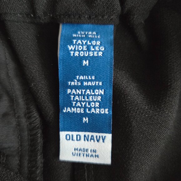 NWT Old Navy Tailor Wide Leg high waisted black pants. - Picture 5 of 8